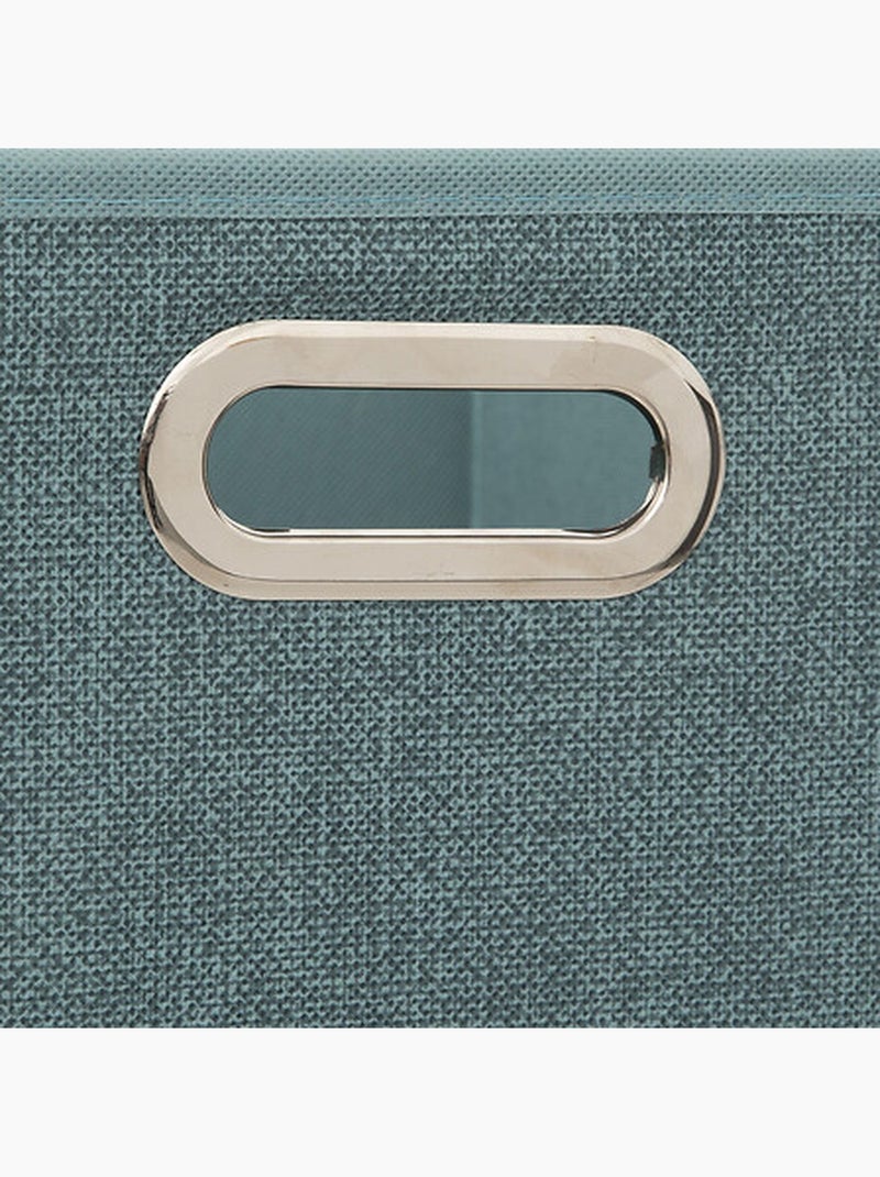 Lot de 2 boîtes de rangement en tissu MIX'N MODUL Bleu clair - Kiabi