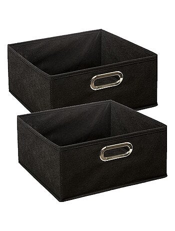Lot de 2 Boites de rangement en tissu