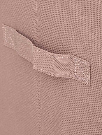 Lot de 2 boites de rangement enfant en velours biche
