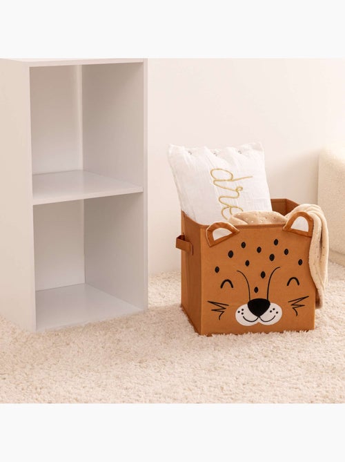 Lot de 2 boîtes de rangement enfant tigre en velours JOEY - Kiabi Lot de 2 boîtes de rangement enfant tigre en velours JOEY - Kiabi
