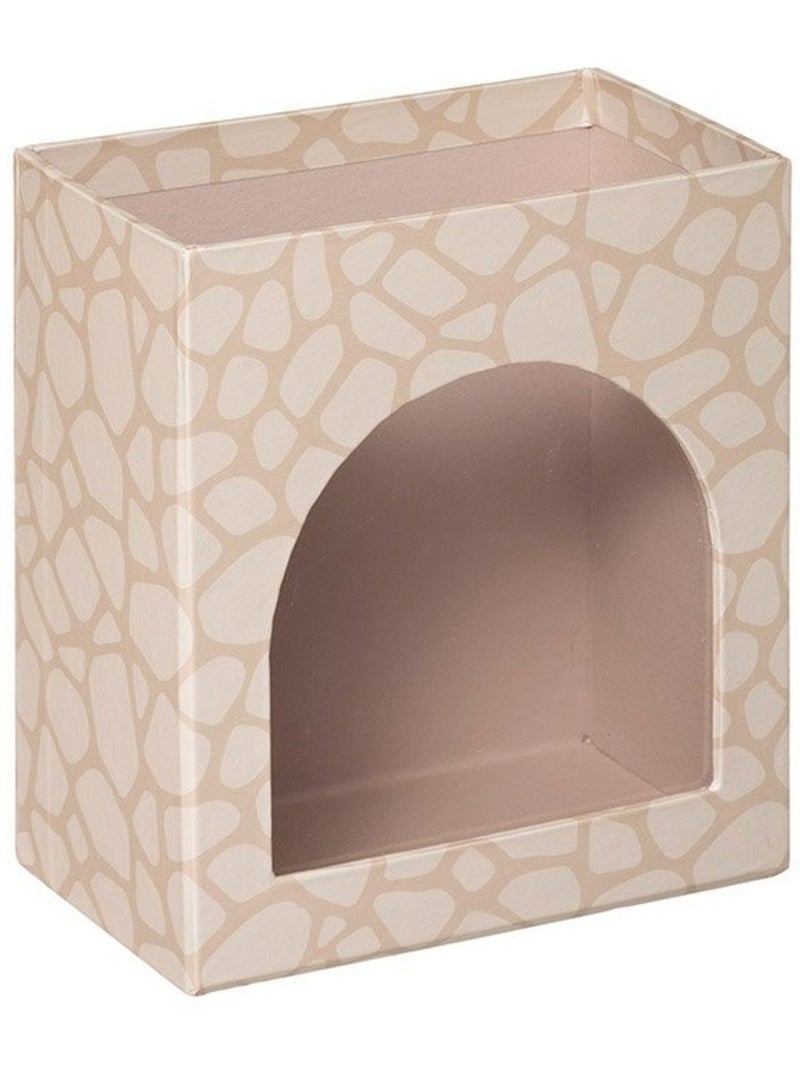 Lot de 2 boites de rangement forme hutte Marron - Kiabi
