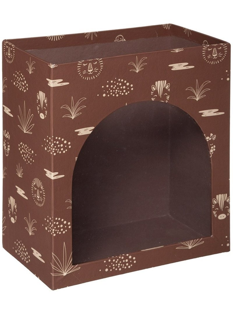 Lot de 2 boites de rangement forme hutte Marron - Kiabi