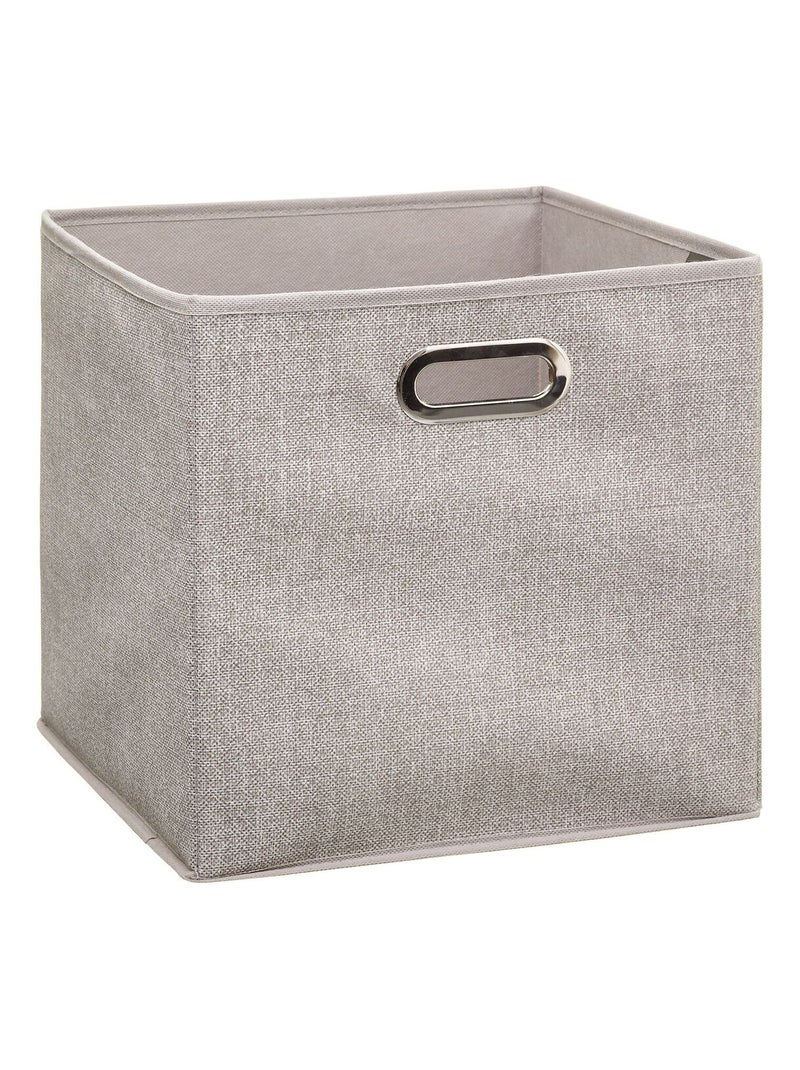 Lot de 2 boites de rangement pliables en tissu MIX'N MODUL Beige - Kiabi