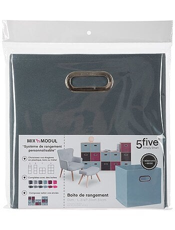 Lot de 2 boites de rangement pliables en tissu MIX'N MODUL