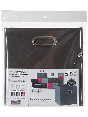 Lot de 2 boites de rangement pliables en tissu MIX'N MODUL