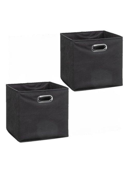 Lot de 2 boites de rangement pliables en tissu MIX'N MODUL - Kiabi