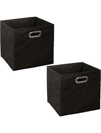 Lot de 2 boites de rangement pliables en tissu MIX'N MODUL