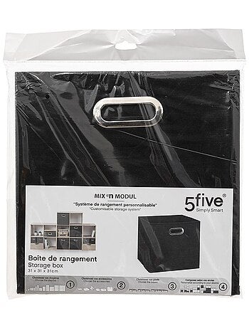 Lot de 2 boites de rangement pliables en tissu MIX'N MODUL