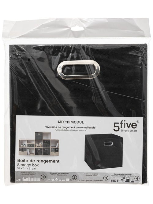 Lot de 2 boites de rangement pliables en tissu MIX'N MODUL - Kiabi