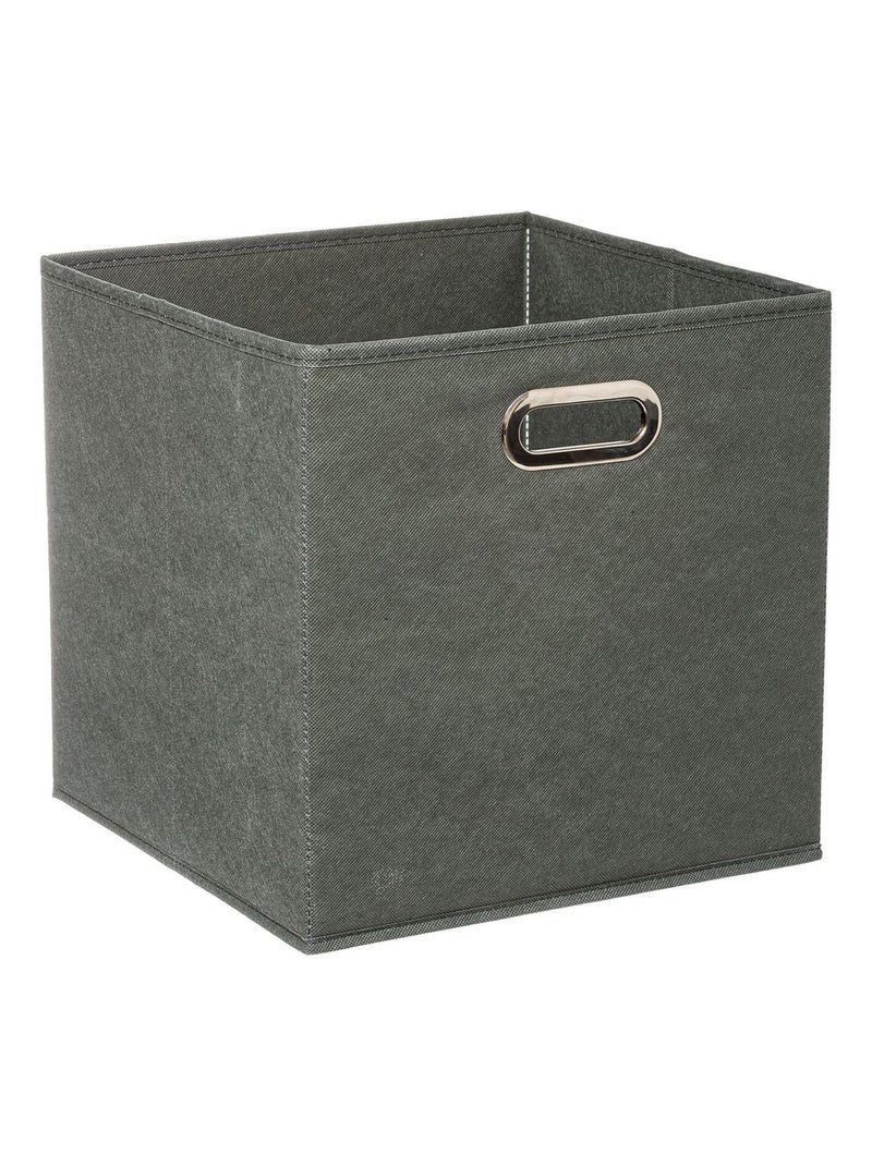 Lot de 2 boites de rangement pliables en tissu MIX'N MODUL Vert - Kiabi