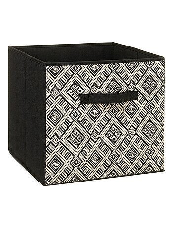 Lot de 2 boites de rangement pliantes motif ethnique MIX'N MODUL