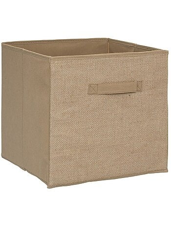 Lot de 2 boîtes de rangement pliants en jute