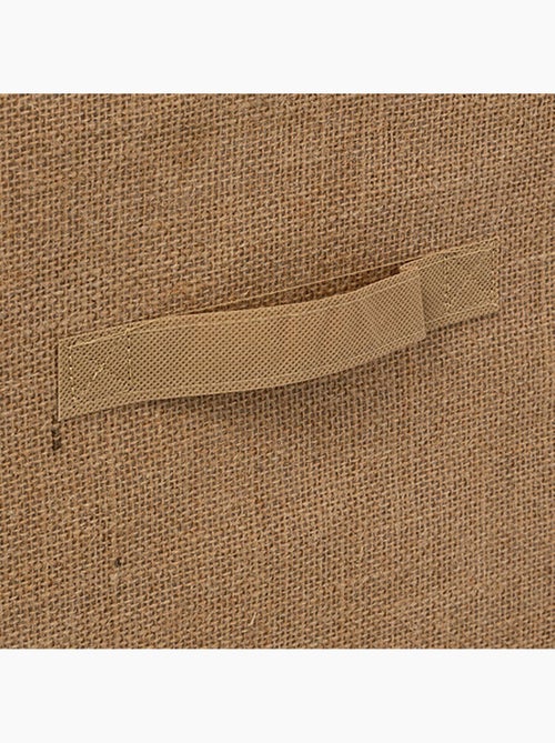 Lot de 2 boîtes de rangement pliants en jute - Kiabi