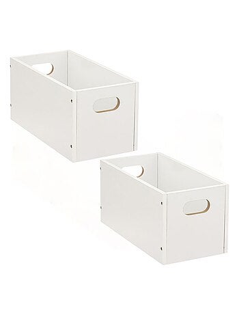 Lot de 2 boîtes de rangement rectangulaires MIX'N MODUL