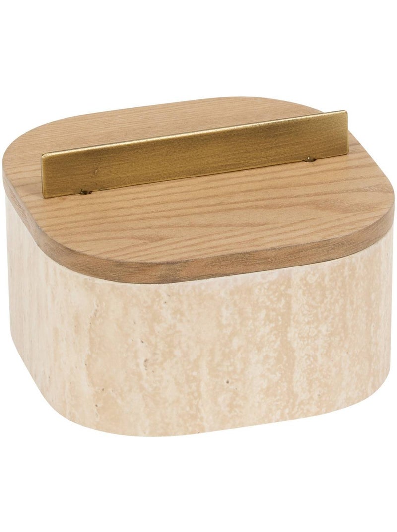 Lot de 2 boîtes déco L14/18cm ANAYA Beige - Kiabi