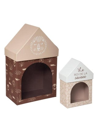 Lot de 2 boites Hutte