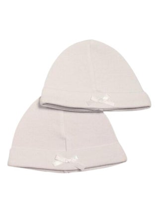 Lot de 2 bonnet blanc pour prématuré