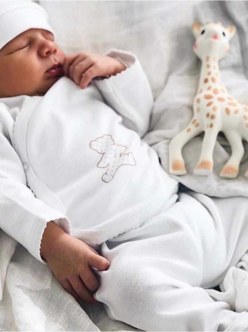 Lot De 2 Bonnets Pour Bébé Prématuré - 100% Coton Doux - Taille 50-55 Cm (3,5 Kg) - Blanc, Rose Ou Bleu Ciel
