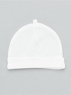 Lot de 2 bonnets coton bio 'éco-conception' - Kiabi