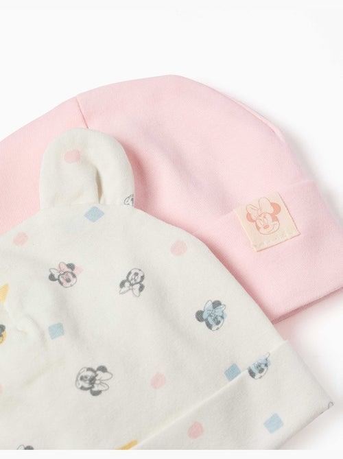 Lot de 2 bonnets en coton avec motif Minnie - Kiabi Lot de 2 bonnets en coton avec motif Minnie - Kiabi