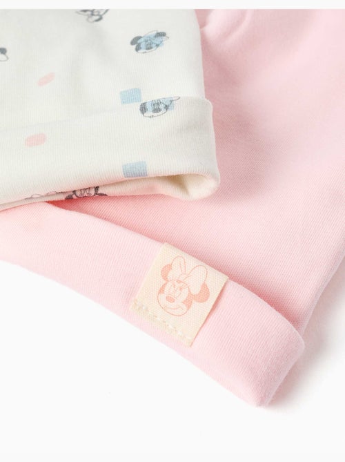 Lot de 2 bonnets en coton avec motif Minnie - Kiabi Lot de 2 bonnets en coton avec motif Minnie - Kiabi