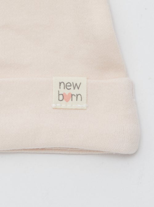 Lot de 2 bonnets nouveau-né - Kiabi