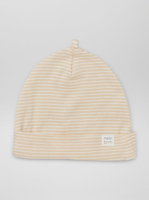 Lot de 2 bonnets nouveau-né - Kiabi