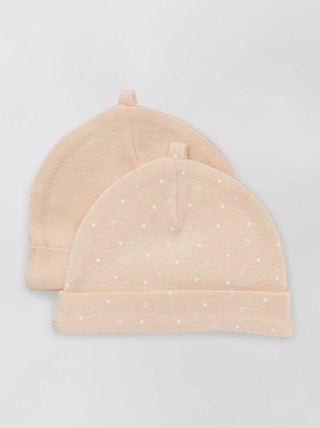 Lot de 2 bonnets