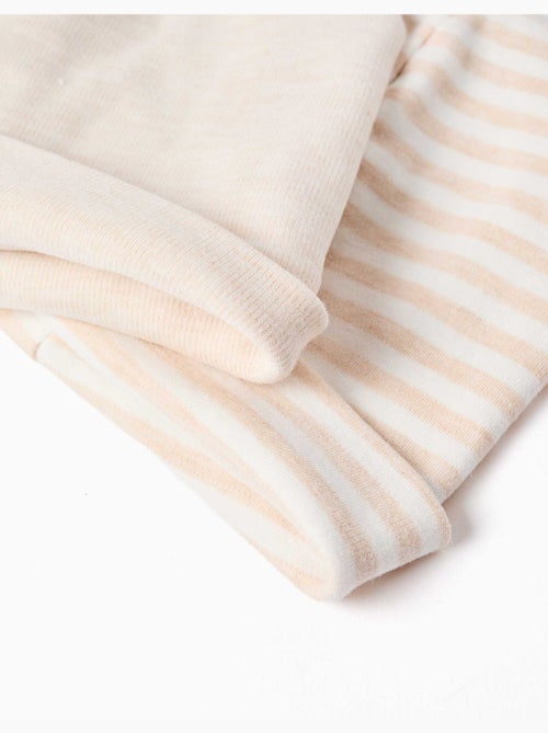 Lot de 2 bonnets uni/à rayures - Kiabi