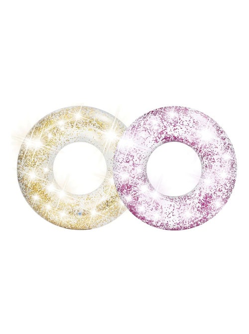 Lot de 2 bouées gonflables rondes à paillettes - Kiabi Lot de 2 bouées gonflables rondes à paillettes - Kiabi