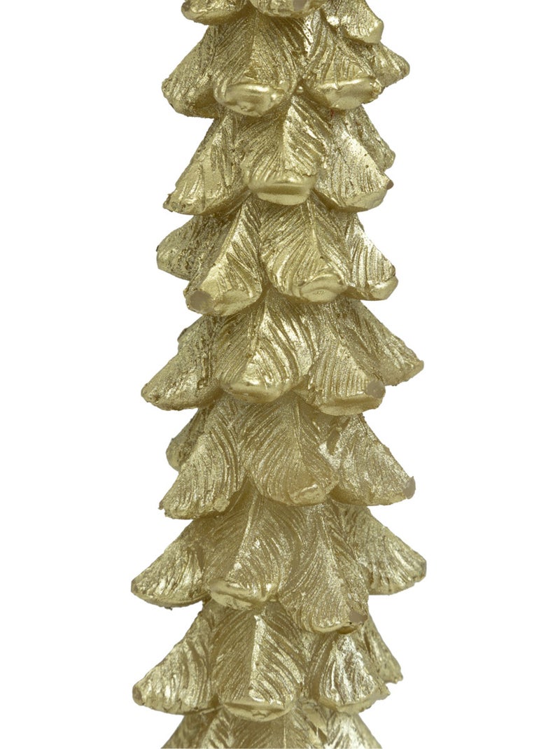 Lot de 2 bougies bâton sapin Doré - Kiabi