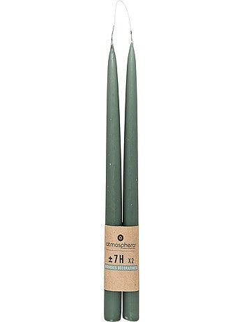 Lot de 2 bougies bâtons HUGO