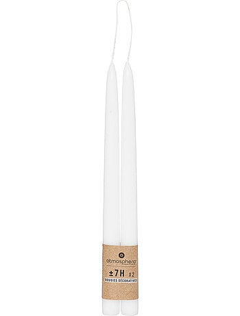 Lot de 2 bougies bâtons HUGO