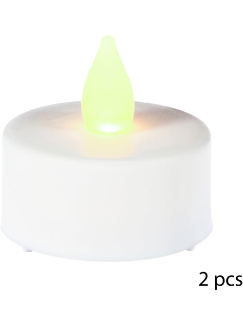 Lot de 2 bougies chauffe-plat LED NAMI - Kiabi