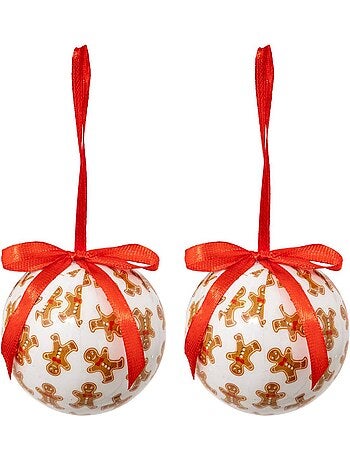 Lot de 2 boules de noël x2 paris