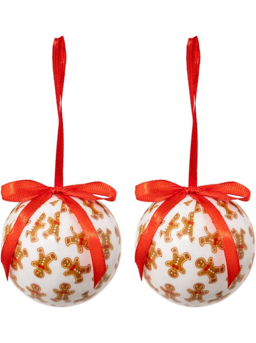 Lot de 2 boules de noël x2 paris - Kiabi