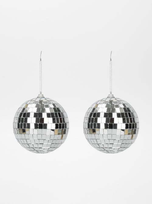 Lot de 2 boules disco 10 cm - Kiabi