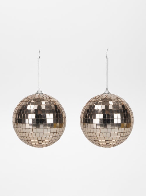 Lot de 2 boules disco 10 cm - Kiabi