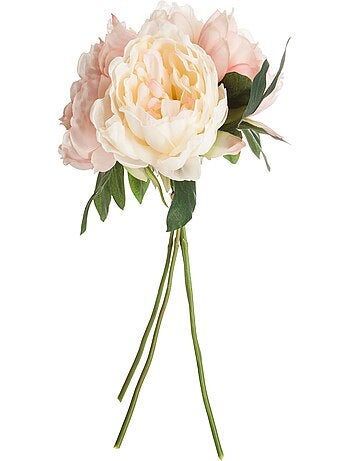 Lot de 2 bouquets artificiels de 4 pivoines BELY
