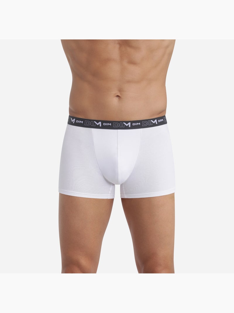 Lot de 2 Boxer Coton Strech Blanc - Kiabi