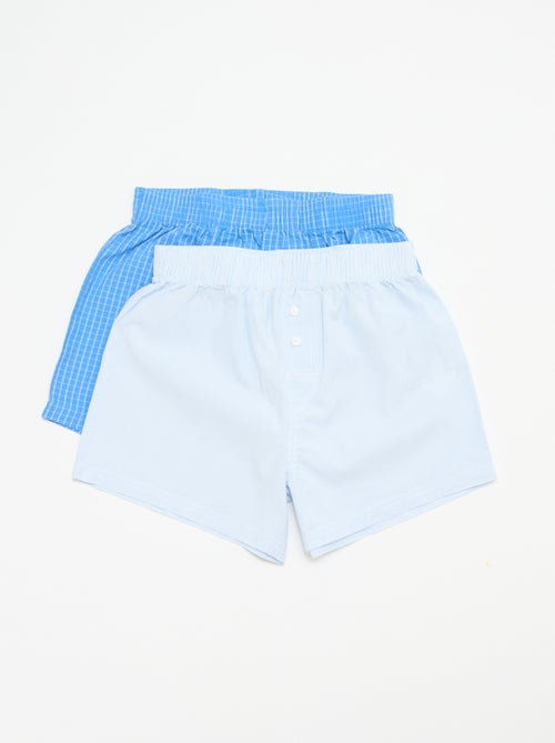 Lot de 2 boxers à carreaux - Kiabi