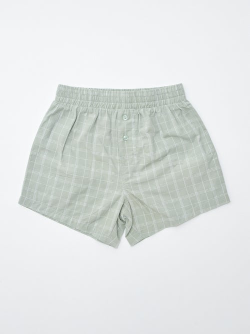 Lot de 2 boxers à carreaux - Kiabi