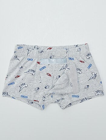 Lot de 2 boxers à scratchs - collection facile à enfiler
