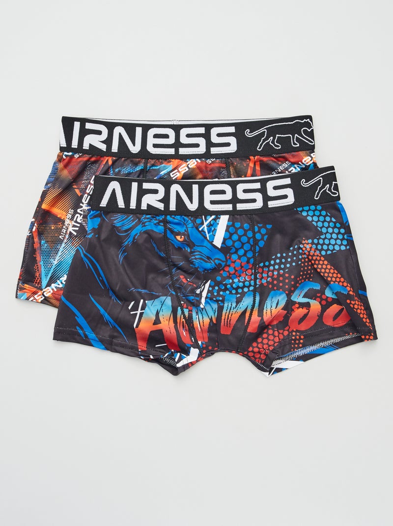 Lot de 2 boxers 'Airness' Bleu - Kiabi