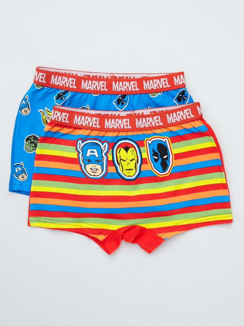 Lot de 2 boxers 'Avengers' Bleu - Kiabi