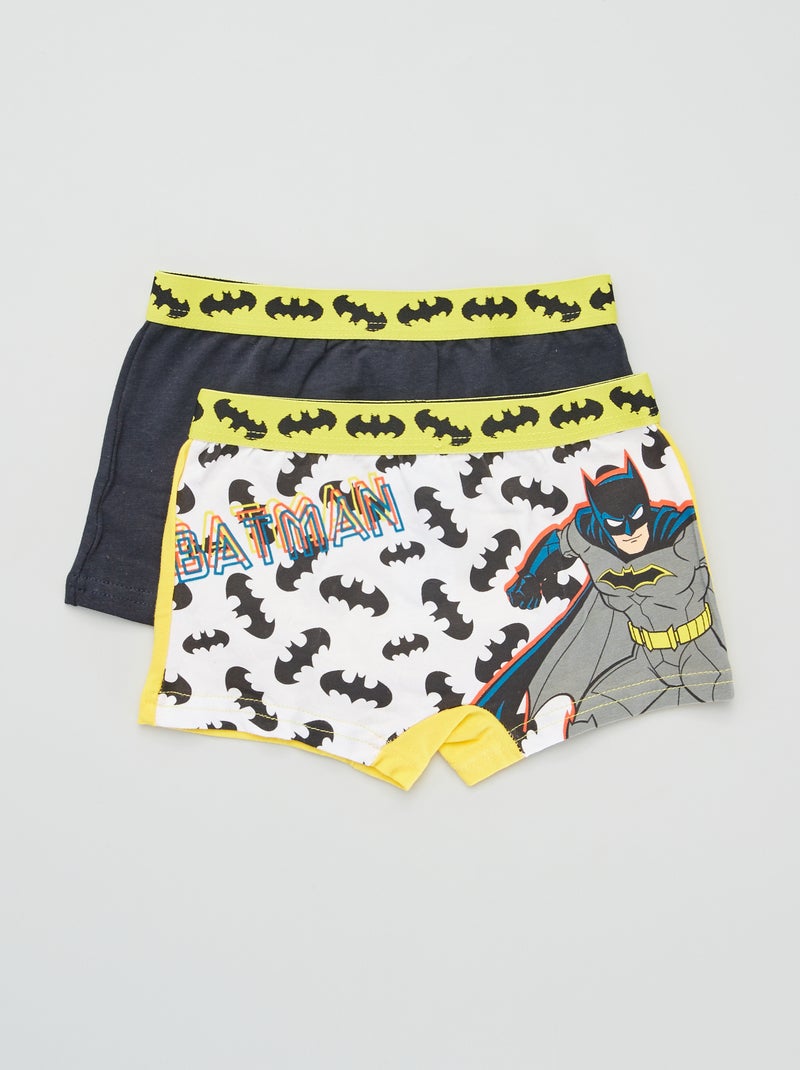 Lot de 2 boxers 'Batrman' noir/jaune - Kiabi