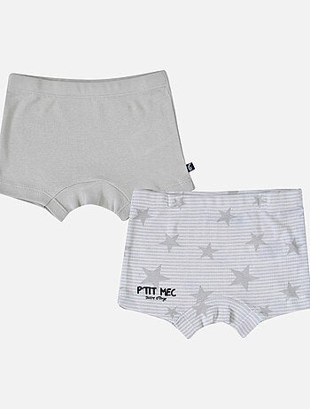 LOT DE 2 BOXERS BEBE ELIOR