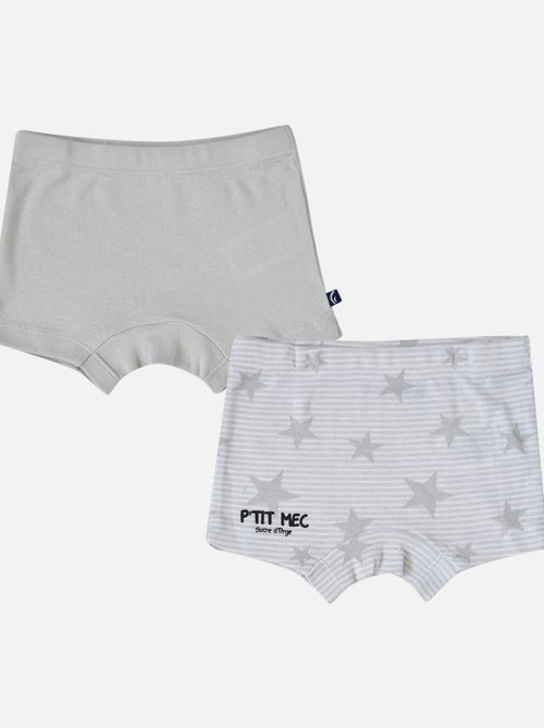 LOT DE 2 BOXERS BEBE ELIOR - Kiabi