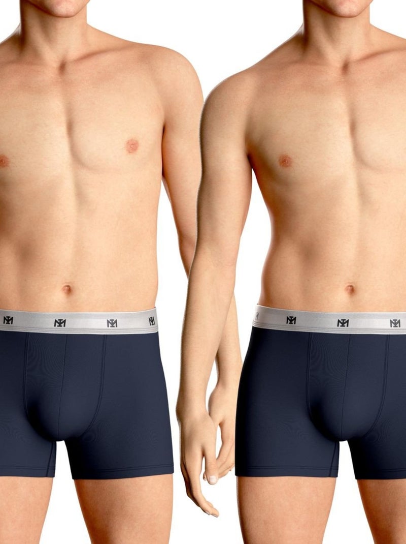 Lot de 2 boxers Capello Bleu - Kiabi