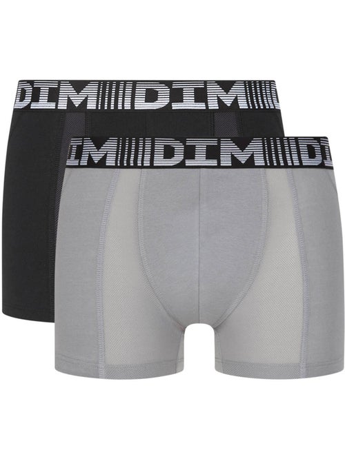 Lot de 2 Boxers Coton 3D Flex Air - Kiabi Lot de 2 Boxers Coton 3D Flex Air - Kiabi